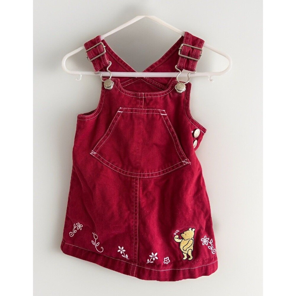 Vintage Y2K Disney Winnie The Pooh  Embroidered Dress Size 6 Months